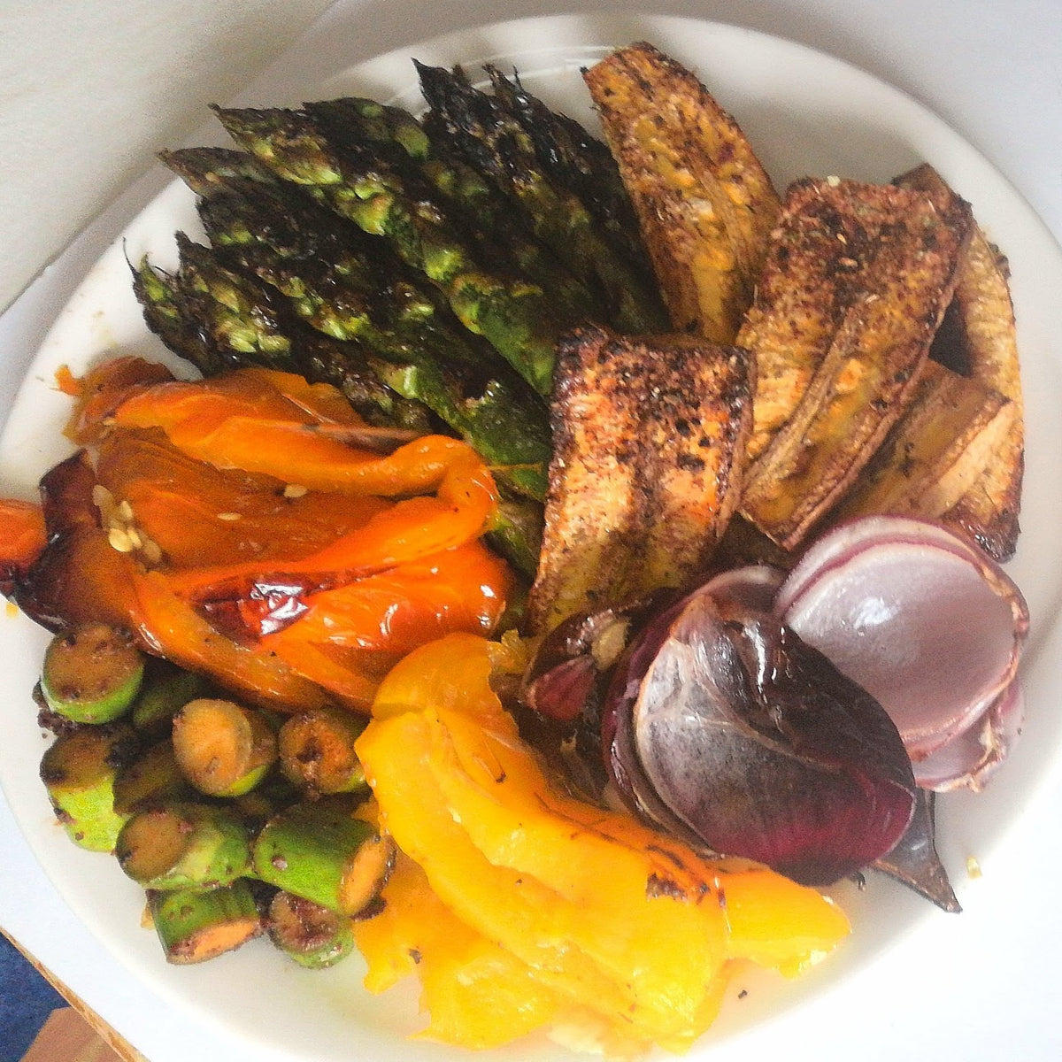 African Lunch Idea | Spicy Grilled Asparagus | Maggie's An African Twist To Your Everyday Dish